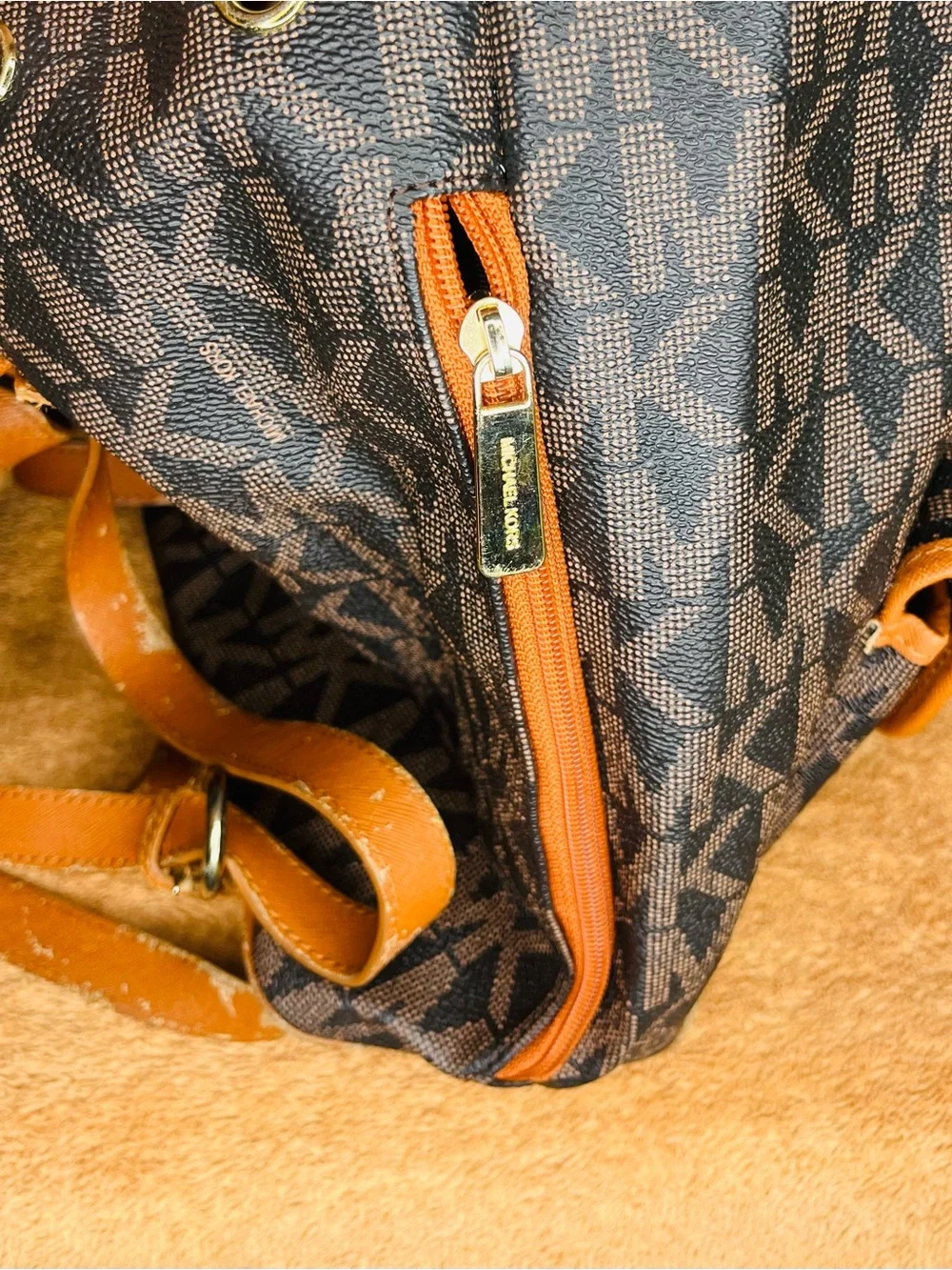 UNIQUE-MICHAEL KORS LARGE MK MONOGRAM BACKPACK!